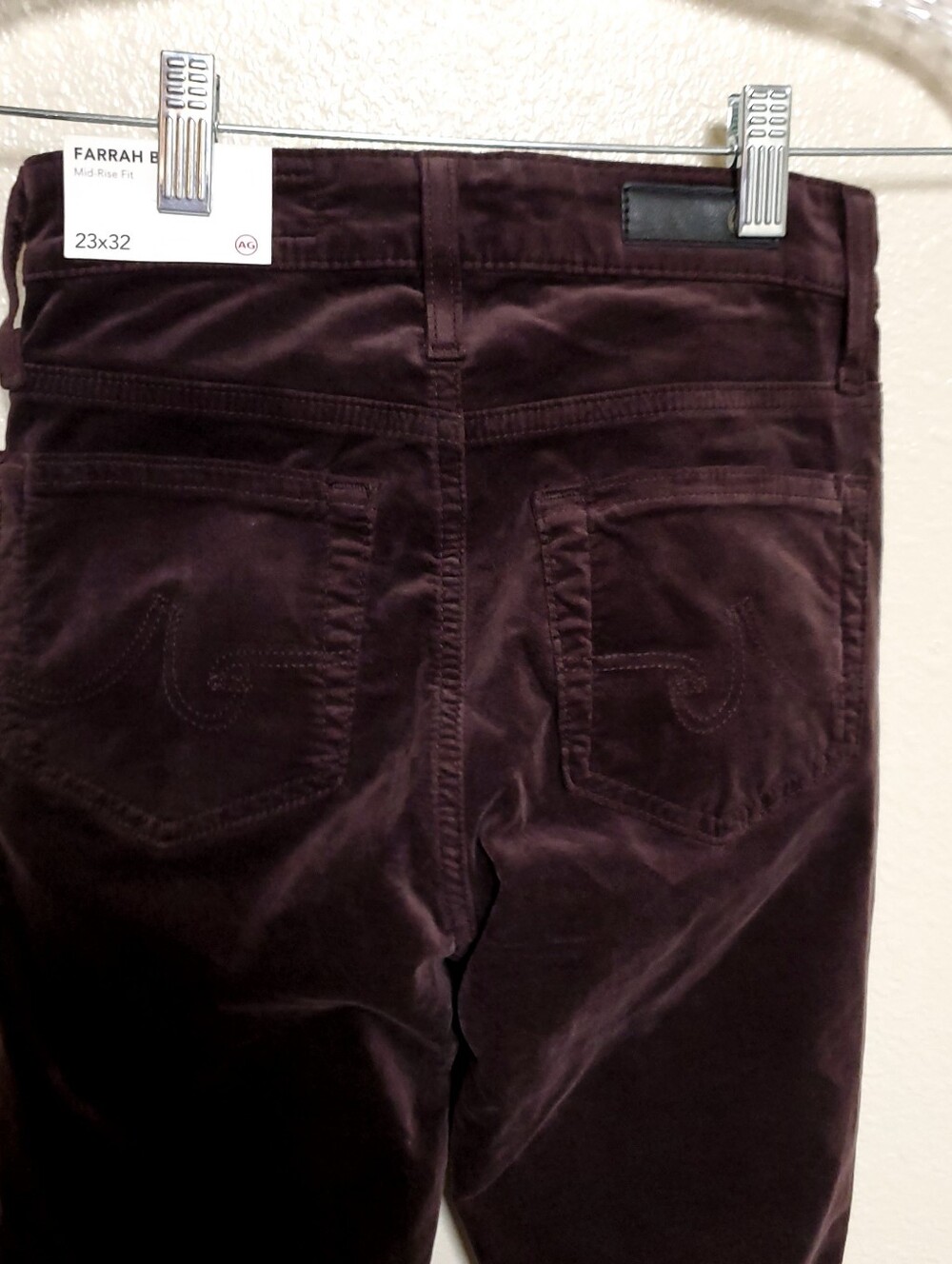 NWT AG Adriano Goldschmied TALL Long Farrah Boot Chocolate Brown Bootcut Pants - Picture 13 of 14